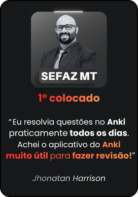 "eu resolvia questões no anki praticamente todos os dias. achei o aplicativo do anki muito útil para revisão"
