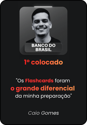 "os flashcards foram o grande diferencial da minha preparação"