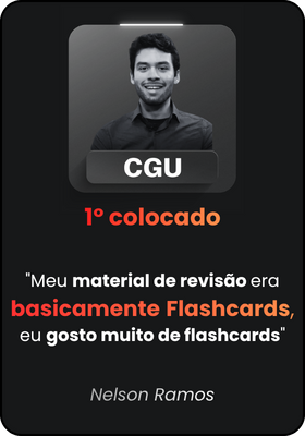 "meu material de revisão era basicamente flashcards, eu gostava muito de flashcards"