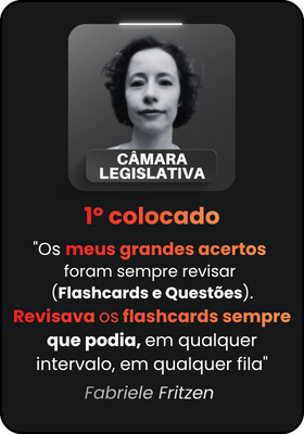 "os meus grandes acertos foram sempre revisar por flashcards e questões. revisava os flashcards sempre que podia, em qualquer intervalo, em qualquer fila"