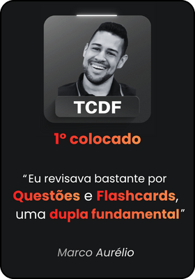 "eu revisava bastante por questões e flashcards, uma dupla fundamental"